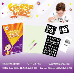 Toy Drawing Pad 3D Magic 8 Light Effects Puzzle Board Sketchpad (ONLINE ORDER ONLY)