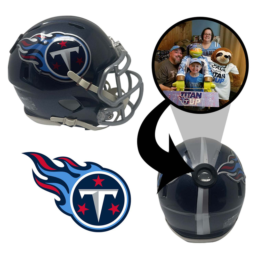 Tennessee Titans NFL Mini Helmet - Picture Inside (Online Order Only) (ONLINE ORDER ONLY)