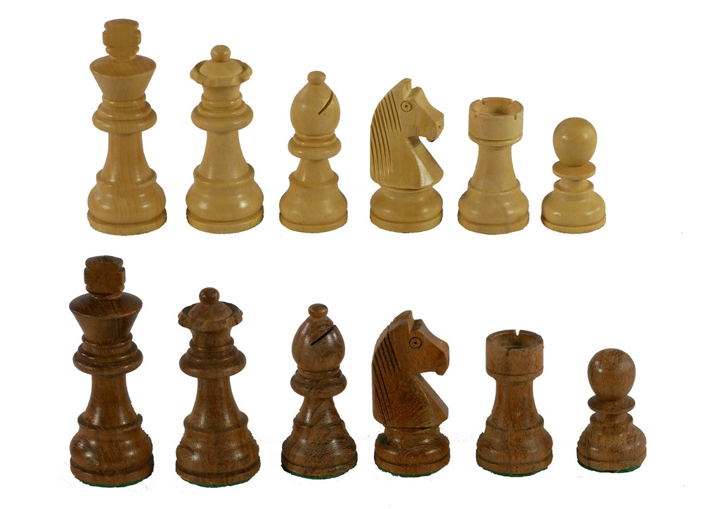 Chess Pieces - Sheesham/Boxwood German Knight with 3” King (ONLINE ORDER ONLY)