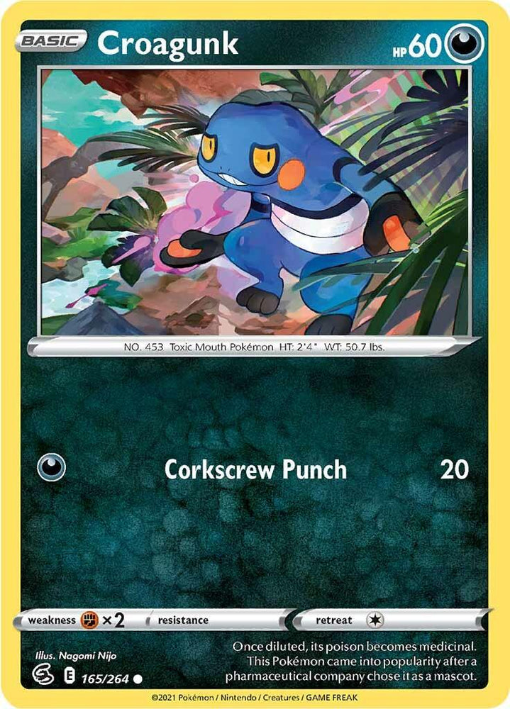 Croagunk (165/264) [Sword & Shield: Fusion Strike] (Online Only)