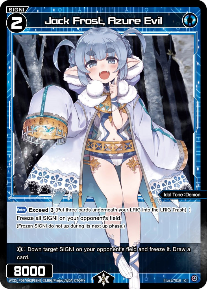 Jack Frost, Azure Evil (Parallel Foil) (WXDi-P06-063P[EN]) [Welcome Back Diva: selector]