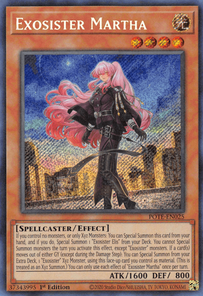 Exosister Martha [POTE-EN025] Secret Rare (ONLINE ORDER ONLY)