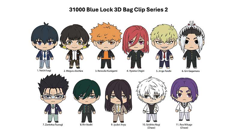 Blue Lock 3D Foam Bag Clip, Series 2 Blind Bag (ONLINE ORDER ONLY)