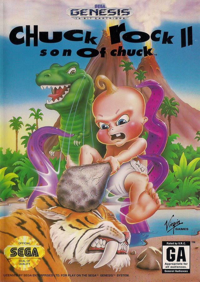 Chuck Rock II Son of Chuck (Sega Genesis) (ONLINE ORDER ONLY)