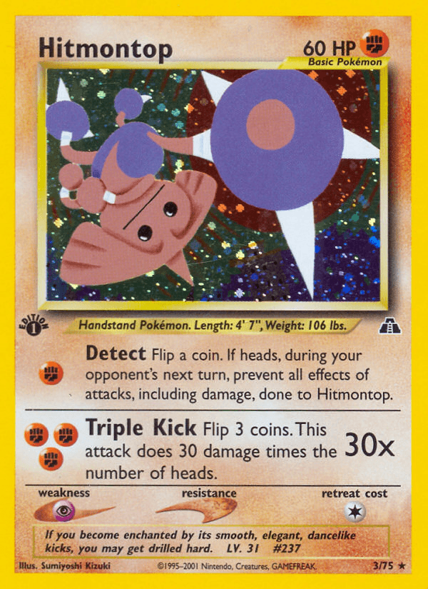 Hitmontop (3/75) [Neo Discovery 1st Edition] (Online Only)