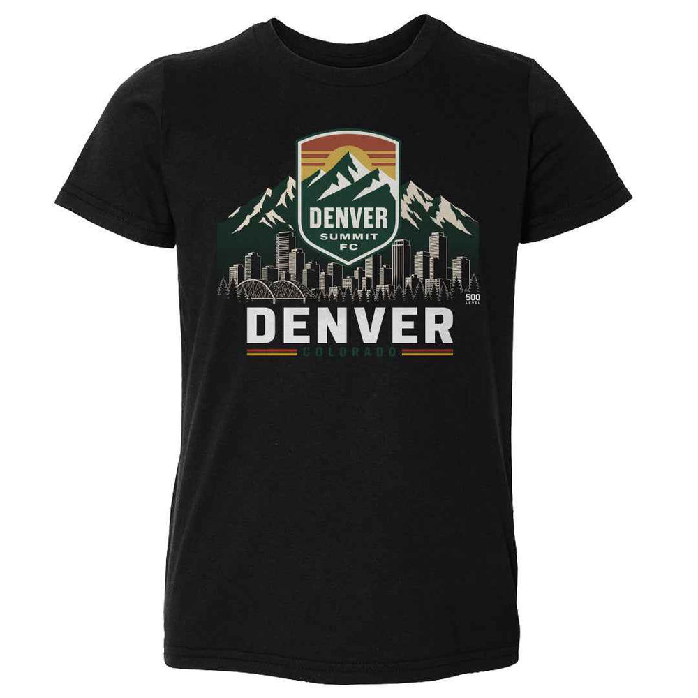 Denver Summit FC Skyline Logo WHT