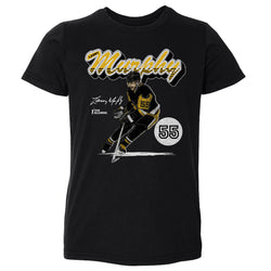 Larry Murphy Pittsburgh Retro Script WHT