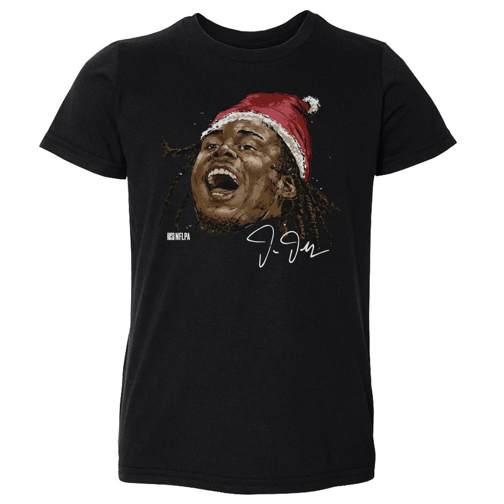 Justin Jefferson Minnesota Portrait Santa Hat WHT (ONLINE ORDER ONLY)