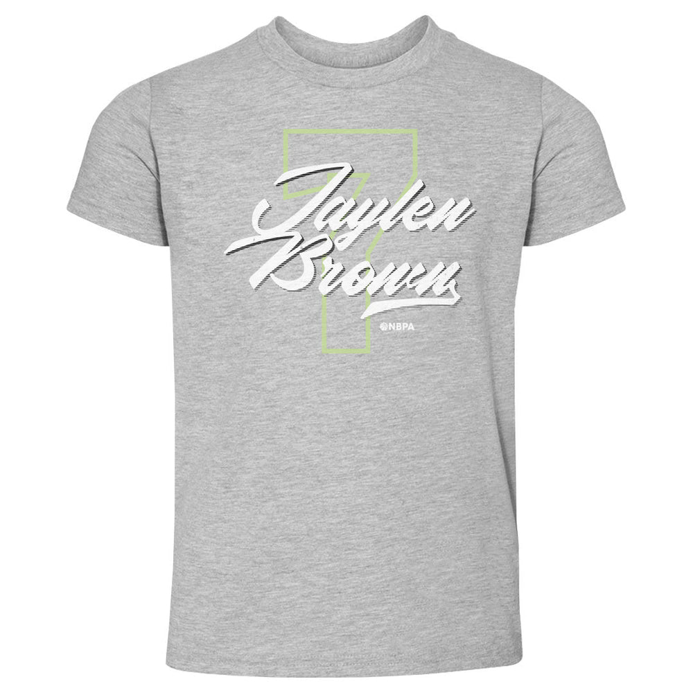 Jaylen Brown Boston Number Script WHT (ONLINE ORDER ONLY)