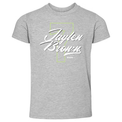 Jaylen Brown Boston Number Script WHT (ONLINE ORDER ONLY)