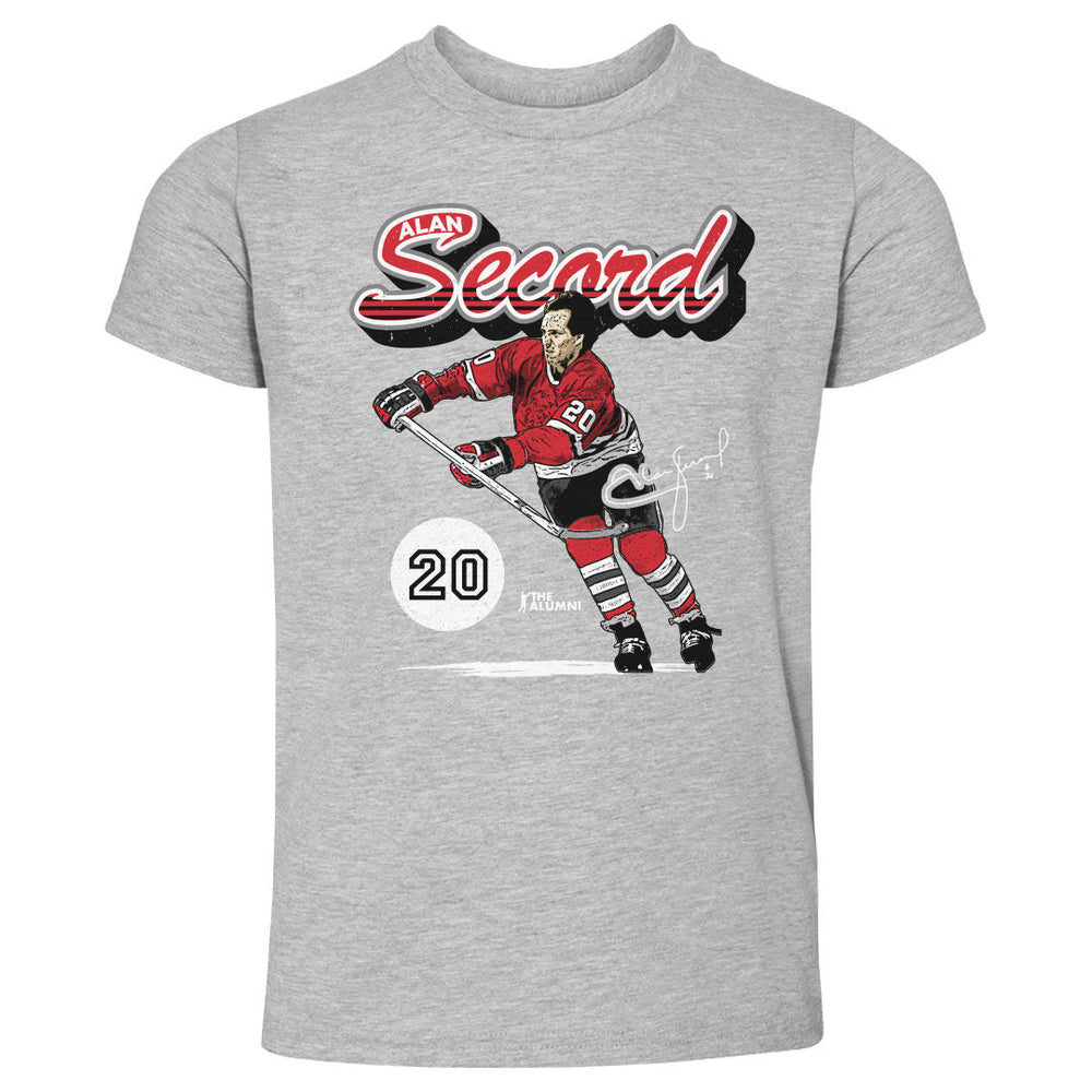 Alan Secord Chicago Retro Script WHT