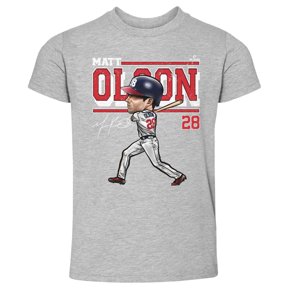 Matt Olson Atlanta Cartoon WHT (ONLINE ORDER ONLY)