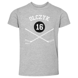 Eddie Olczyk Chicago 16 Sticks WHT