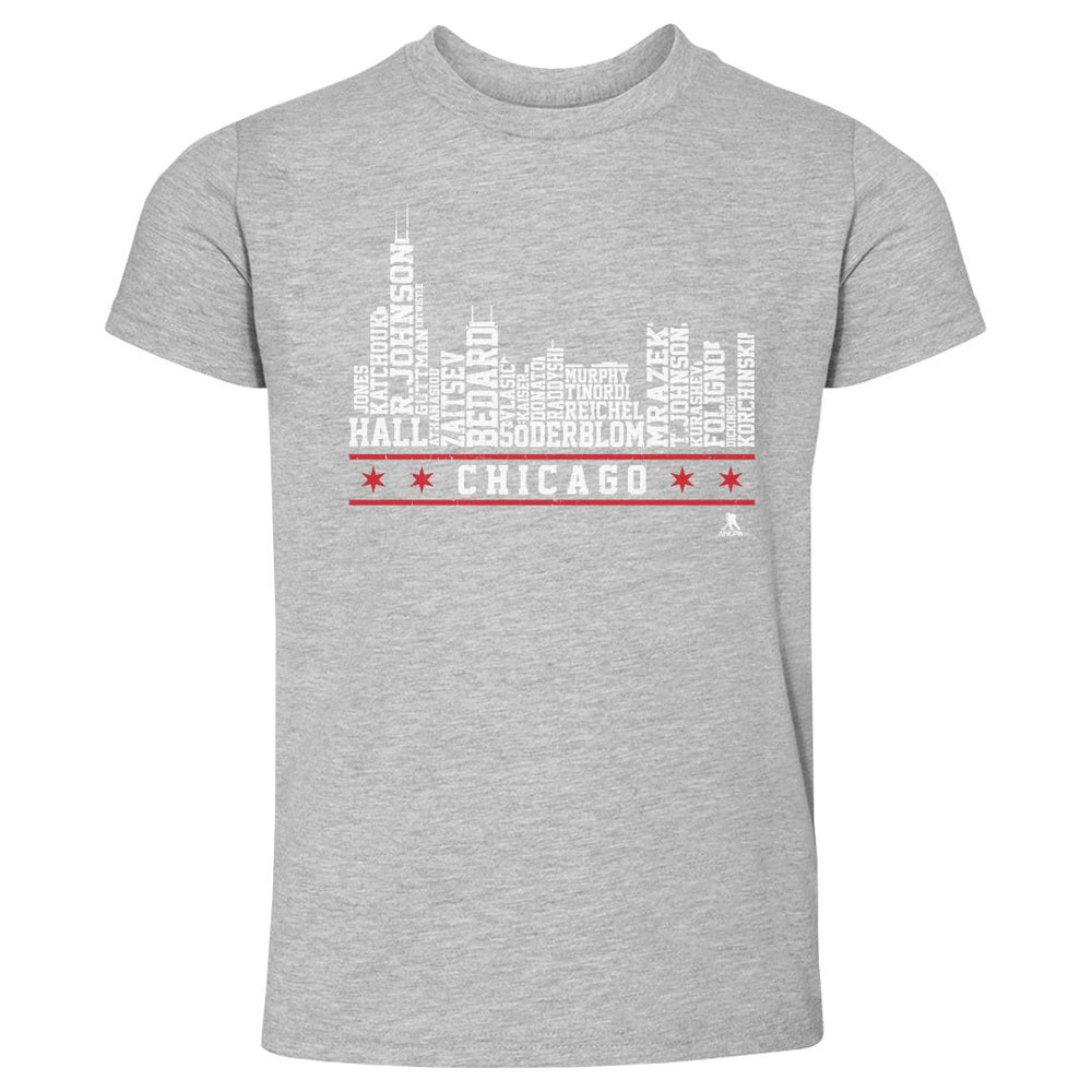 Chicago Hockey Roster Skyline 23 WHT