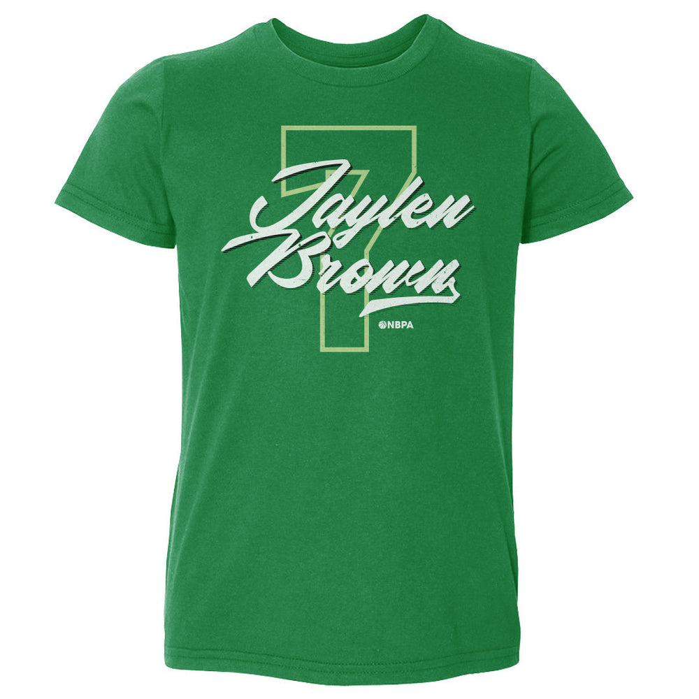 Jaylen Brown Boston Number Script WHT (ONLINE ORDER ONLY)