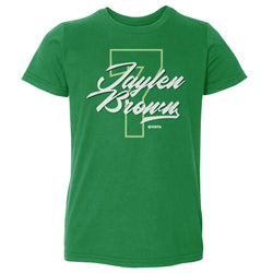 Jaylen Brown Boston Number Script WHT (ONLINE ORDER ONLY)