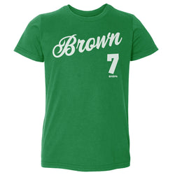 Jaylen Brown Boston Script WHT (ONLINE ORDER ONLY)