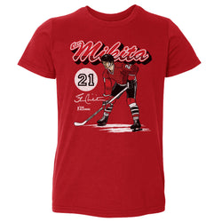 Stan Mikita Chicago Retro Script WHT