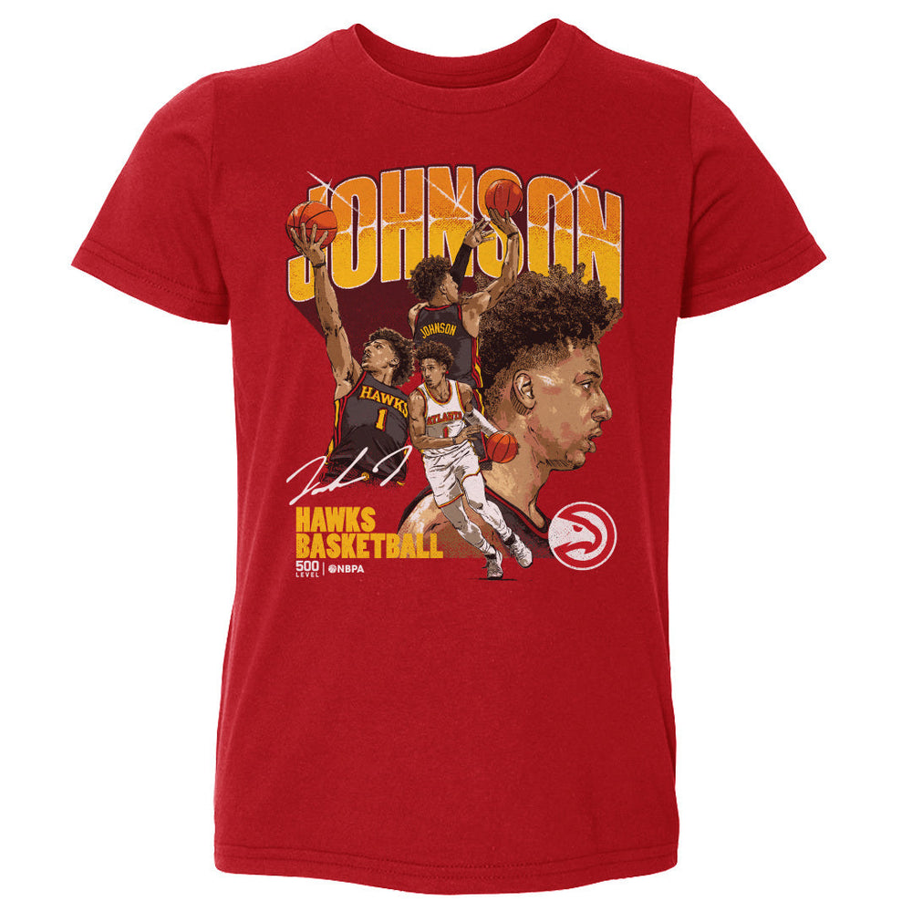 Jalen Johnson Atlanta Hawks Collage WHT (ONLINE ORDER ONLY)