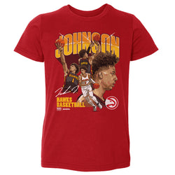 Jalen Johnson Atlanta Hawks Collage WHT (ONLINE ORDER ONLY)