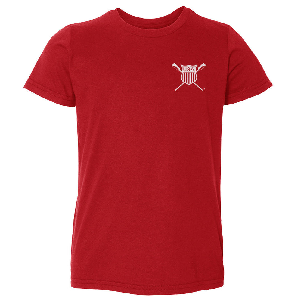 USRowing Emblem Pocket White WHT (ONLINE ORDER ONLY)