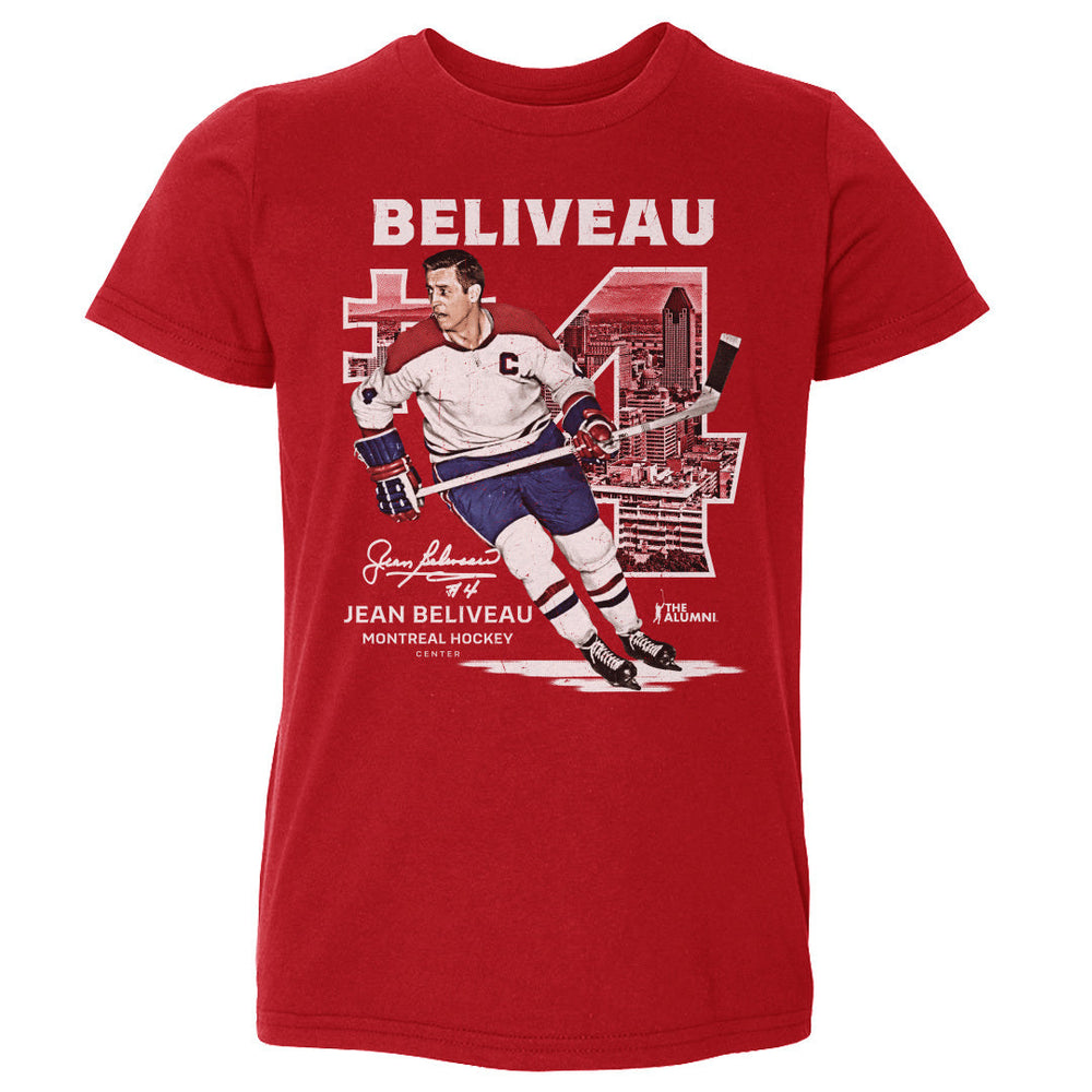 Jean Beliveau Montreal Throwback WHT (ONLINE ORDER ONLY)
