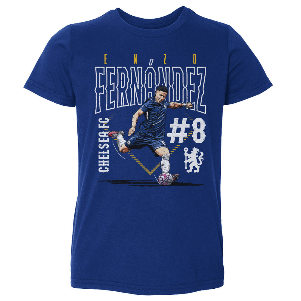 Enzo Fernandez Chelsea FC Outline Number WHT (ONLINE ORDER ONLY)