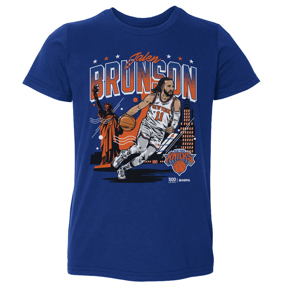 Jalen Brunson New York Knicks Skyline WHT