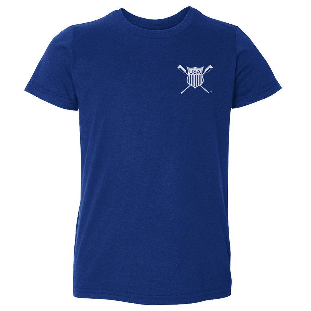 USRowing Emblem Pocket White WHT (ONLINE ORDER ONLY)
