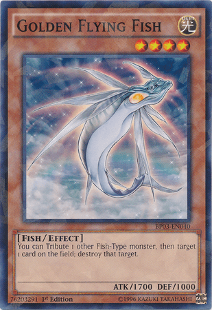 Golden Flying Fish [BP03-EN040] Shatterfoil Rare (ONLINE ORDER ONLY)