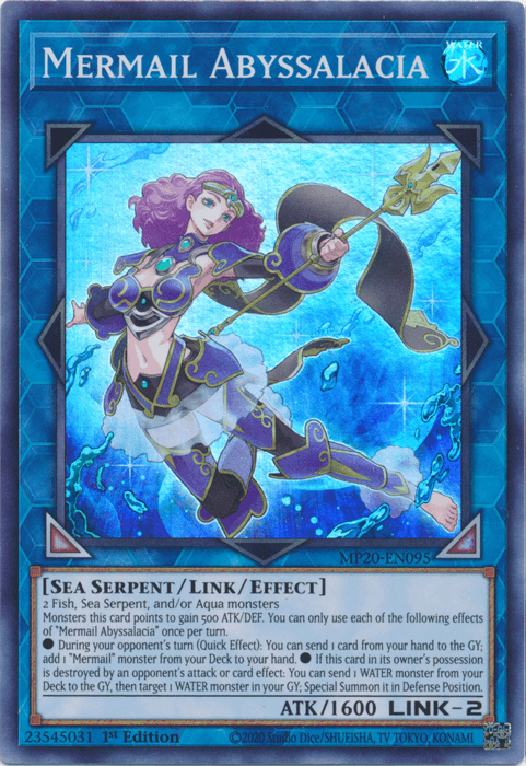Mermail Abyssalacia [MP20-EN095] Super Rare (ONLINE ORDER ONLY)