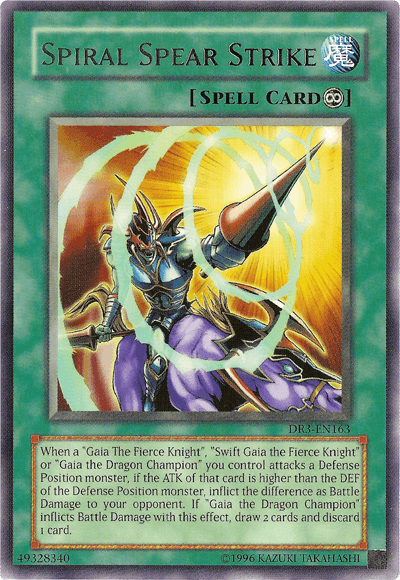 Spiral Spear Strike [DR3-EN163] Rare (ONLINE ORDER ONLY)