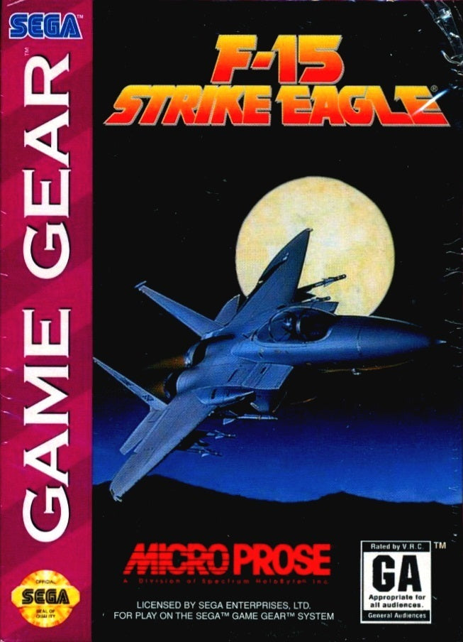 F-15 Strike Eagle (Sega Game Gear) (ONLINE ORDER ONLY)