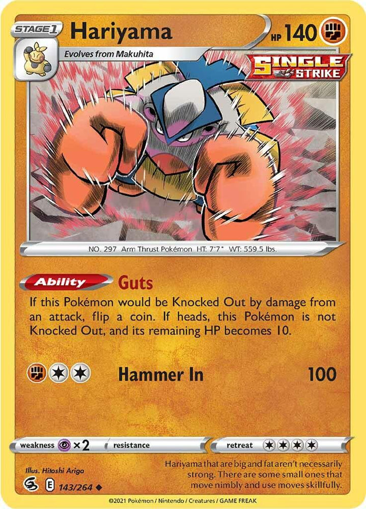 Hariyama (143/264) [Sword & Shield: Fusion Strike] (Online Only)