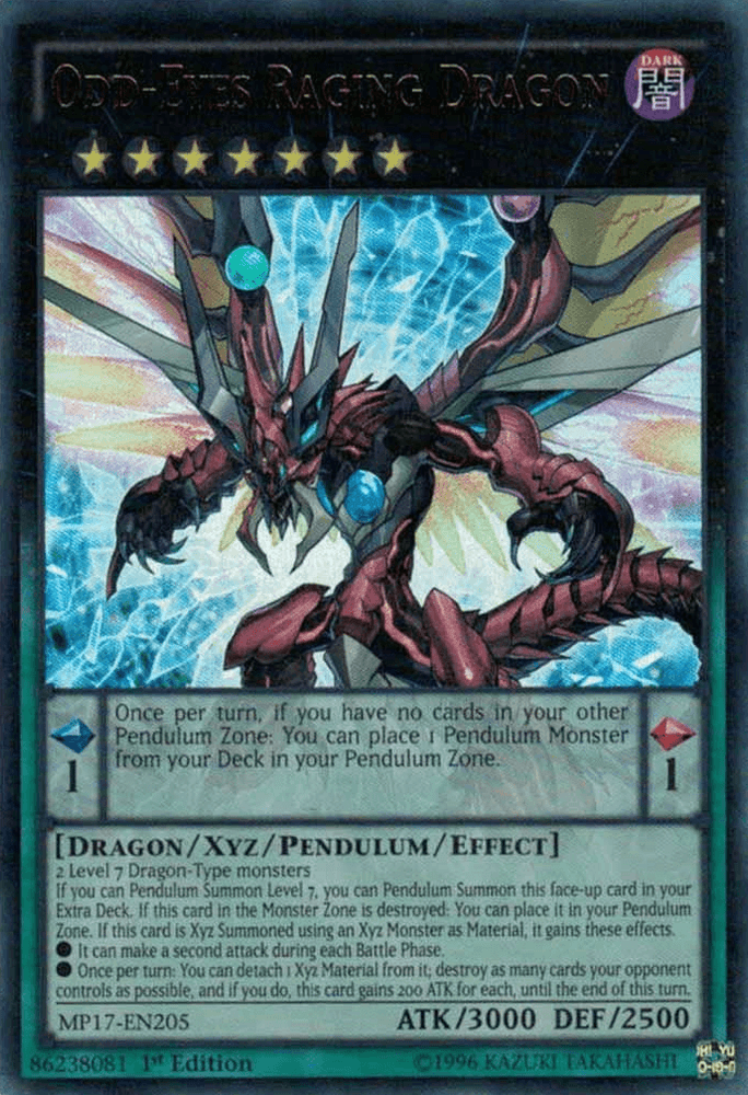 Odd-Eyes Raging Dragon [MP17-EN205] Ultra Rare (ONLINE ORDER ONLY)
