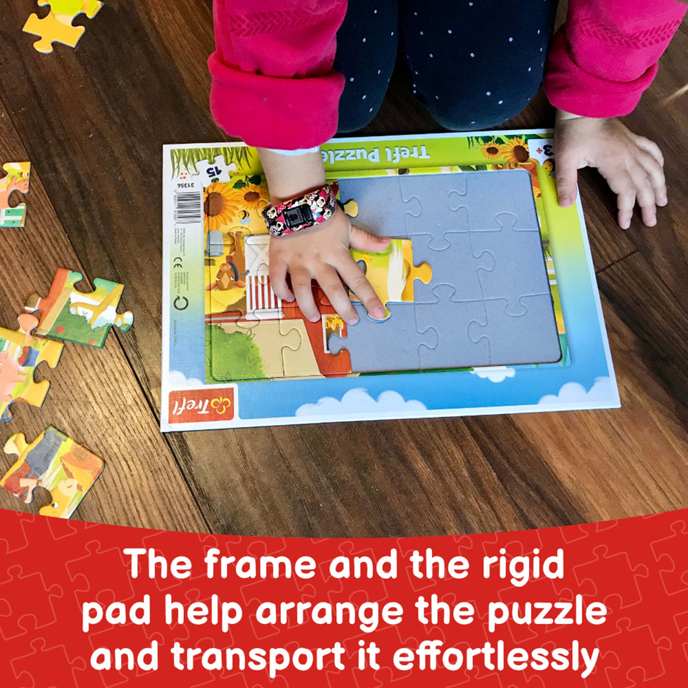 Trefl Frame Peppa Pig's Happy Train 15 Piece Puzzle (ONLINE ORDER ONLY)