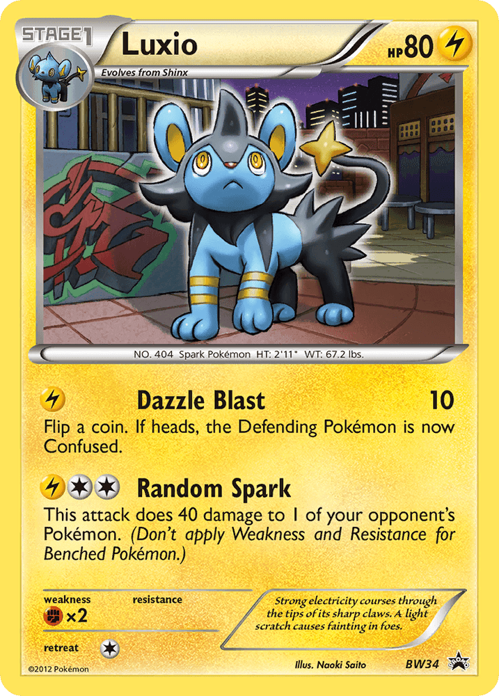 Luxio (BW34) [Black & White: Black Star Promos] (Online Only)