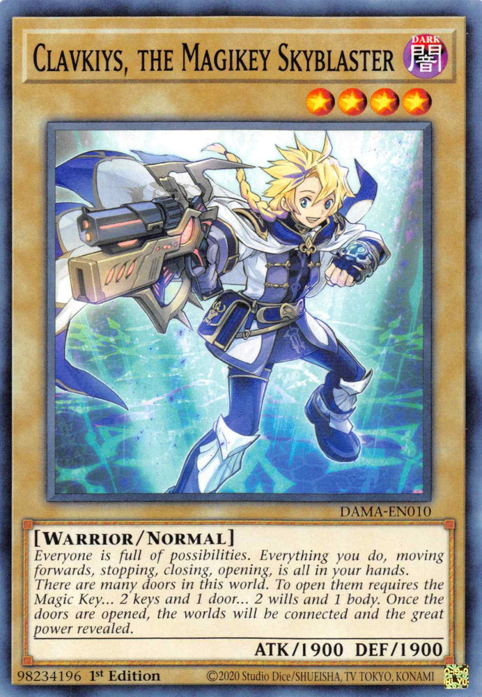 Clavkiys, the Magikey Skyblaster [DAMA-EN010] Common (ONLINE ORDER ONLY)