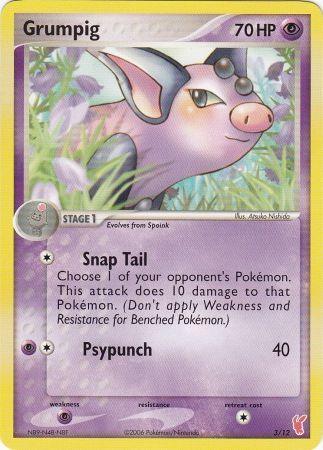Grumpig (3/12) [EX: Trainer Kit 2 - Plusle] (Online Only)