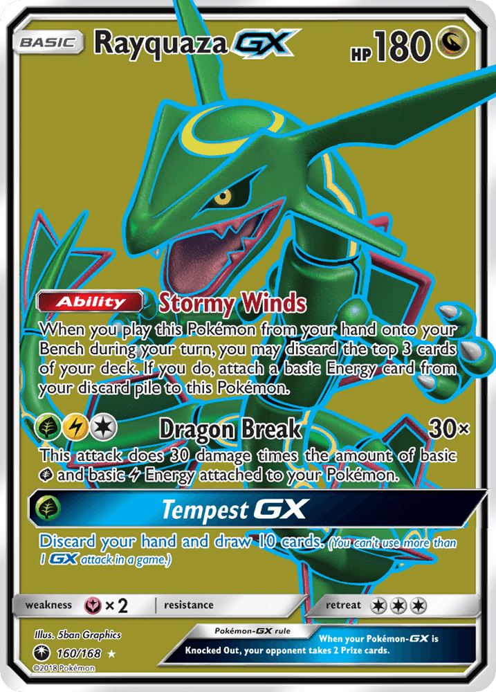 Rayquaza GX (160/168) [Sun & Moon: Celestial Storm] (Online Only)