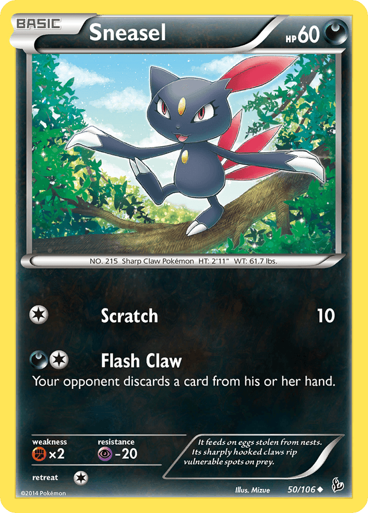 Sneasel (50/106) [XY: Flashfire] (Online Only)
