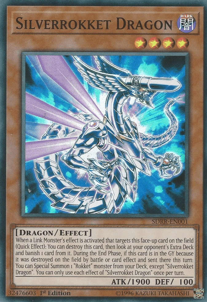 Silverrokket Dragon [SDRR-EN001] Super Rare (ONLINE ORDER ONLY)