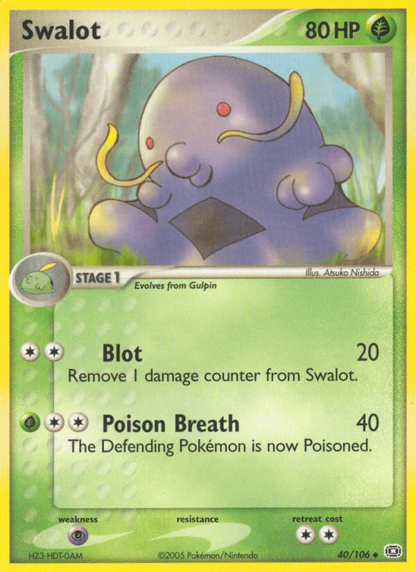 Swalot (40/106) [EX: Emerald] (Online Only)
