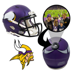 Minnesota Vikings NFL Mini Helmet - Picture Inside (Online Order Only) (ONLINE ORDER ONLY)