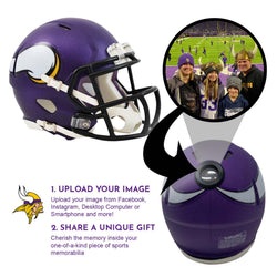 Minnesota Vikings NFL Mini Helmet - Picture Inside (Online Order Only) (ONLINE ORDER ONLY)