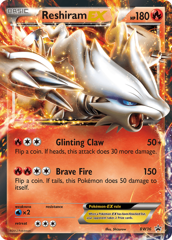 Reshiram EX (BW36) [Black & White: Black Star Promos] (Online Only)