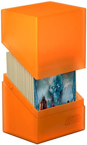 Ultimate Guard Boulder 100+ Clear Poppy Topaz - Deck Case Box (ONLINE ORDER ONLY)