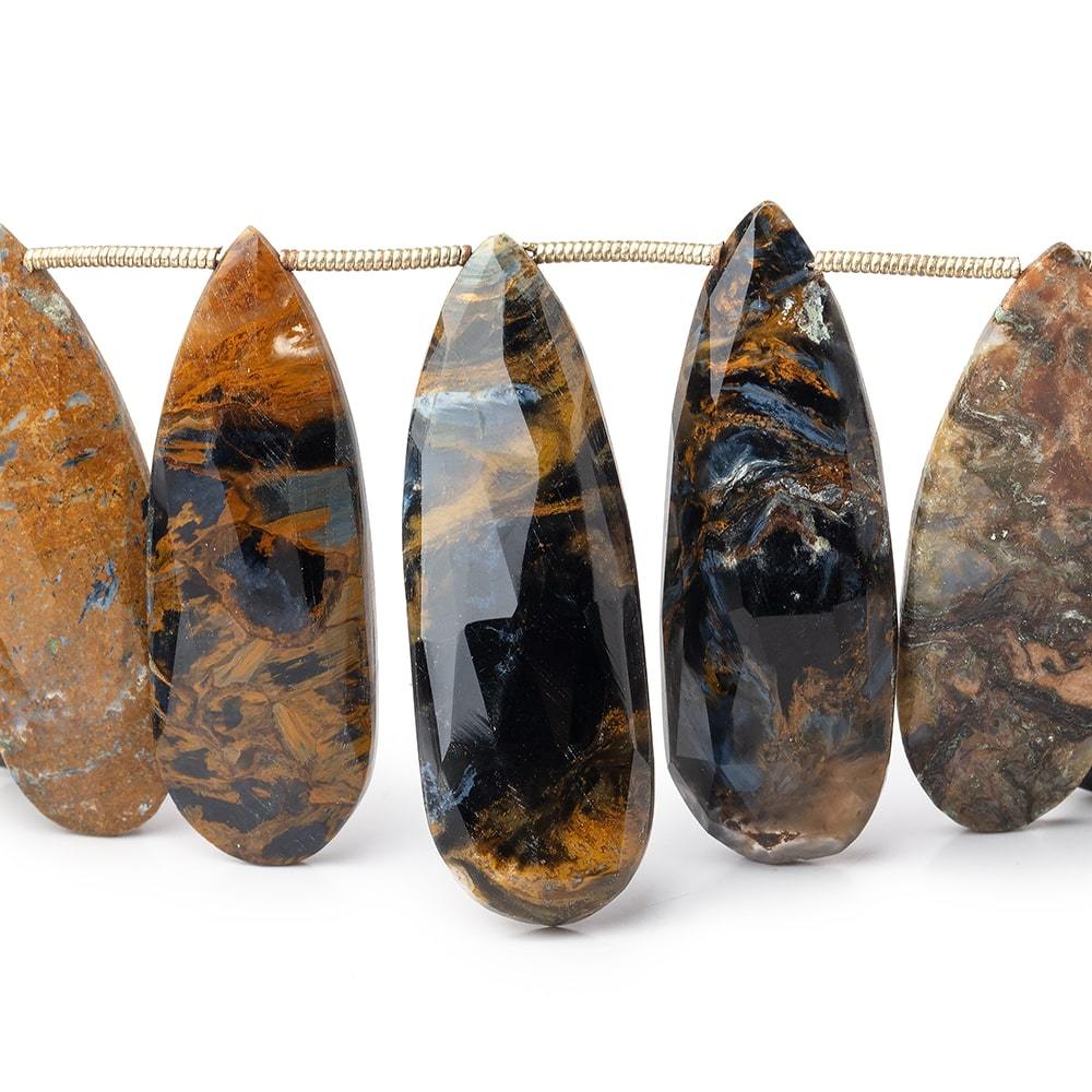 31x12-36x12mm Pietersite Faceted Pear Beads 7 inch 14 pieces (ONLINE ORDER ONLY)