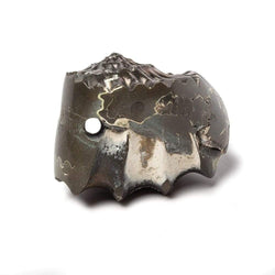 31x26mm Pyritized Ammonite  Fossil Focal Bead (ONLINE ORDER ONLY)