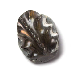 31x26mm Pyritized Ammonite  Fossil Focal Bead (ONLINE ORDER ONLY)